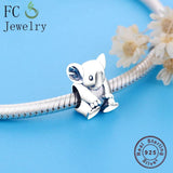 925 Sterling Silver Baby Elephant Beads For Christmas Berloque