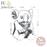 925 Sterling Silver Baby Elephant Beads For Christmas Berloque