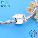 925 Sterling Silver Doctorial Hat Beads for Bracelet