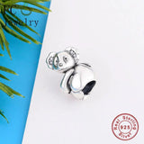 925 Silver Koala Charm Bracelet Winter Berloque