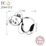 925 Silver Koala Charm Bracelet Winter Berloque
