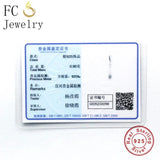 Water Drop CZ Crystal Bead Charm 925 Sterling Silver Bracelet Bangle DIY Making