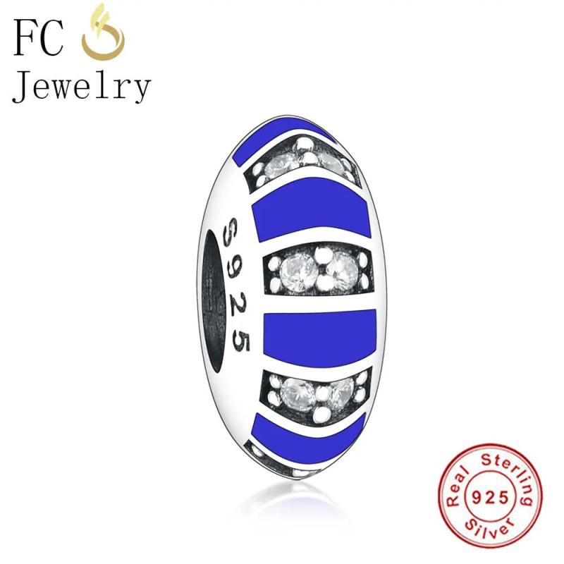 925 Silver CZ Spacer Bead for Bracelet Making
