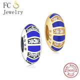 925 Silver CZ Spacer Bead for Bracelet Making