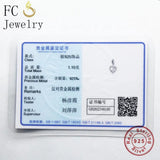 925 Silver Pink CZ Crystal Heart Bead Mom Berloque