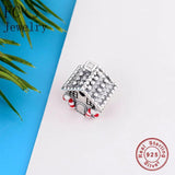 925 Silver Gingerbread House Enamel Christmas Bracelet Charms