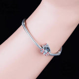 925 Silver Gingerbread House Enamel Christmas Bracelet Charms