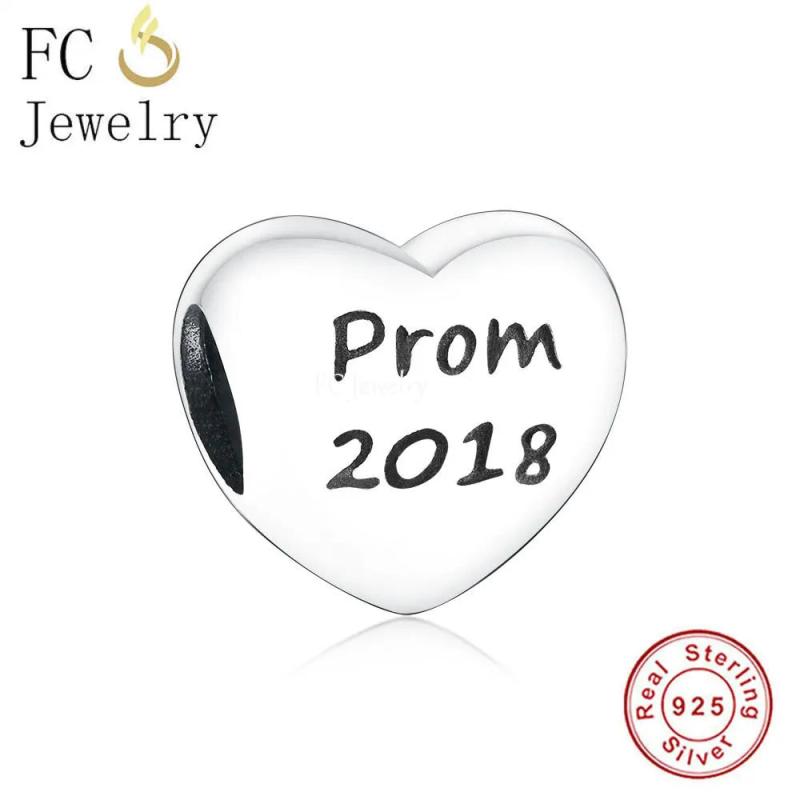 925 Sterling Silver Heart Beads for Women