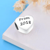 925 Sterling Silver Heart Beads for Women