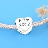 925 Sterling Silver Heart Beads for Women