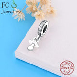 925 Sterling Silver Baby Pacifier Beads Pendant