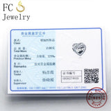 925 Sterling Silver Heart Love You Zirconia Bead For Women Valentine Berloque