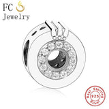 925 Silver Crown Bead Charm Bracelet for Women