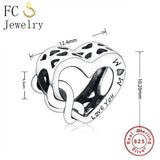 925 Silver Infinity Love You Mom Letter Charms Bracelet DIY