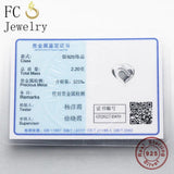 925 Sterling Silver Heart Charm Bracelet with Zirconia Beads