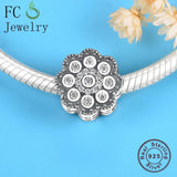 925 Sterling Silver Sunflower Charm Bracelet
