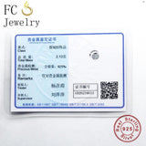 925 Silver Zirconia Heart Circle Bead Charm for Women Bracelet Making
