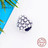 925 Silver Heart Bubble Cluster Bead Girl Mother Berloque