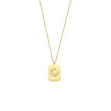 Crystal Moon Tarot Necklace 18K Plated Stainless Steel Tarnish Jewelry