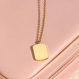 Crystal Moon Tarot Necklace 18K Plated Stainless Steel Tarnish Jewelry