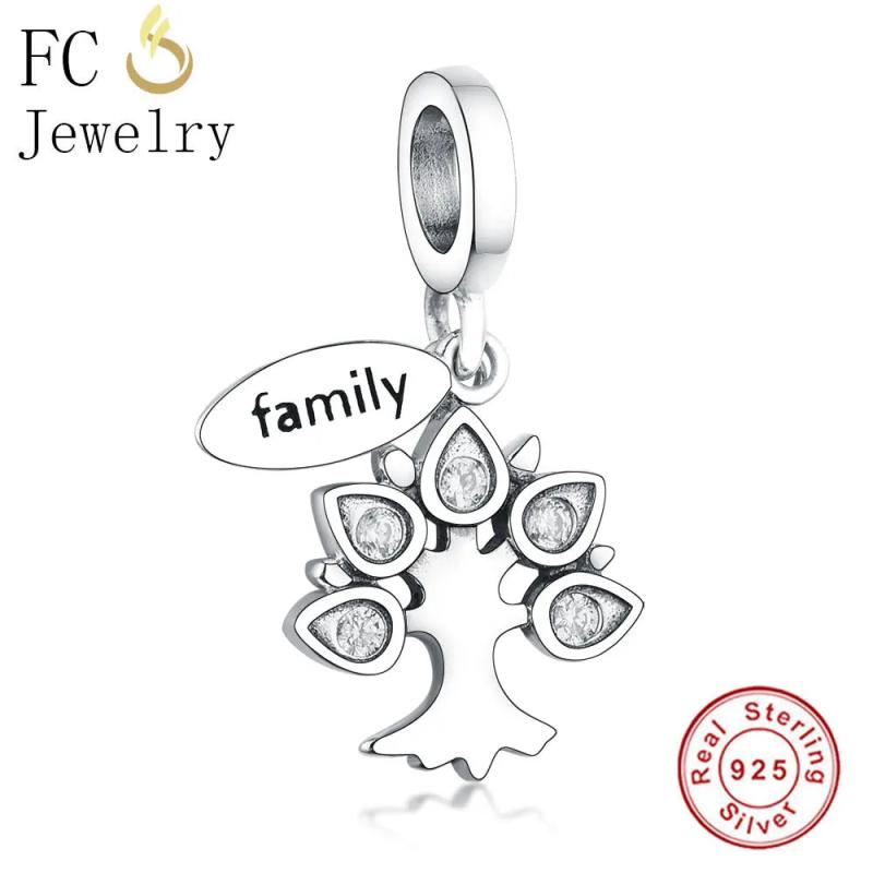 925 Tree of Life Charm Bracelet with Natural Stone Beads