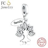 925 Tree of Life Charm Bracelet with Natural Stone Beads