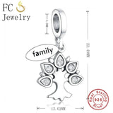 925 Tree of Life Charm Bracelet with Natural Stone Beads