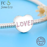 Love Heart Clip Stopper Bead 925 Sterling Silver Charm Bracelet
