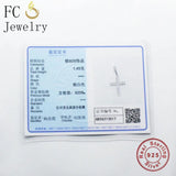 Sterling Silver Micro Pave Cross CZ Pendant Bead Berloque