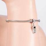 925 Sterling Silver Sport Shoe Pendant Bead for Gym Berloque