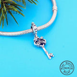 925 Silver Cattle & Mickey Charms Bracelet Beads Pendant