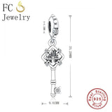 925 Silver Cattle & Mickey Charms Bracelet Beads Pendant