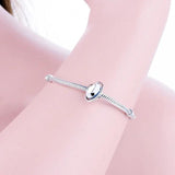 925 Silver Universe Space Planet Bead Pan Charm Bracelet