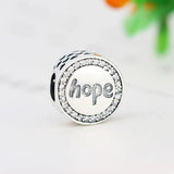 925 Sterling Silver Hope Letter Bead for Charm Bracelet