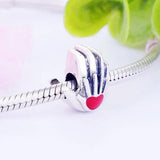 925 Silver Mother and Son Hands Heart Bead Charm Bracelet
