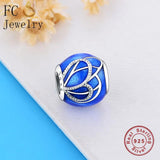 925 Sterling Silver Butterfly Wing Bead for Charm Bracelet