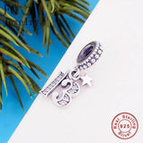 925 Sterling Silver 13th Year Charm Bracelet Gift Pendant Bead