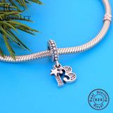 925 Sterling Silver 13th Year Charm Bracelet Gift Pendant Bead
