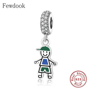 925 Silver Boy Girl Charm Bracelet Bead for Women