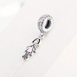 925 Silver Boy Girl Charm Bracelet Bead for Women