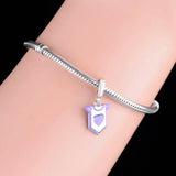 925 Sterling Silver Purple Bodysuit Bead for Charm Bracelet