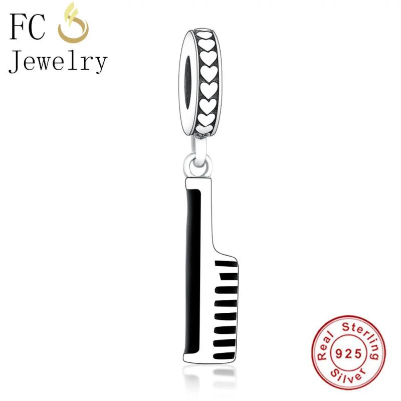 Enamel Comb Bead 925 Sterling Silver Charms Bracelet Berloque