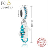 925 Sterling Silver Sea Horse Charm Pendant