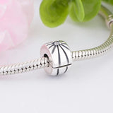 925 Silver Crystal Spacer Stopper Clips Bead for Pan Charm Bracelet
