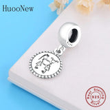 925 Silver Girls Hand Crossed Love Beads Bracelet Bangle