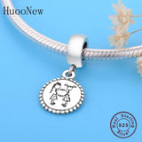 925 Silver Girls Hand Crossed Love Beads Bracelet Bangle