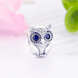 925 Silver Baby Owl Watchful Eye Bead for Charm Bracelet