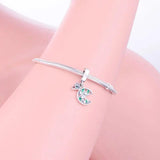 925 Silver Pizza Zircon Crystal Bead Pendant for Bracelet Making