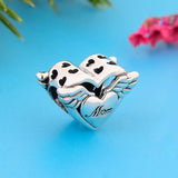 925 Silver Angel Wing Mum My Angel Bead for Bracelet