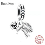 70th Love Pendant Bead for Pan Charm Bracelet 925 Silver DIY